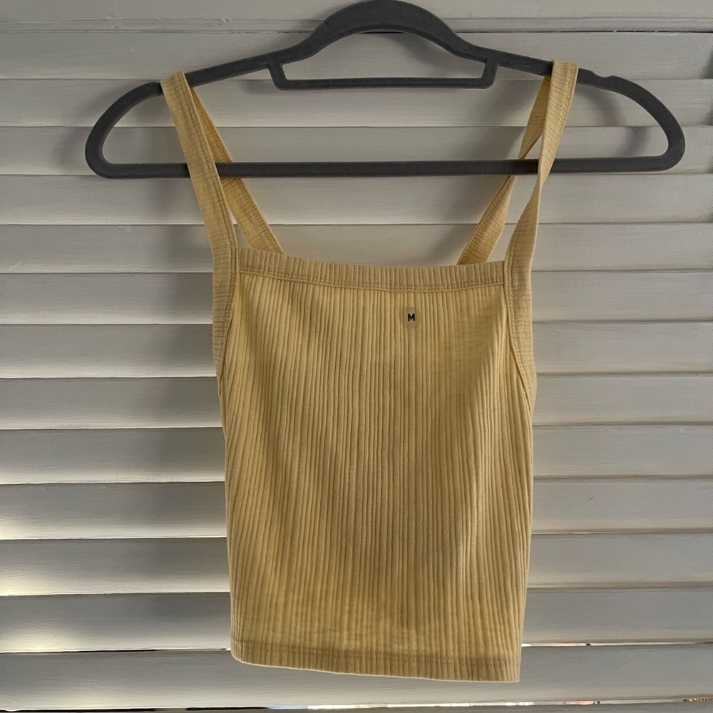 AE CROPPED CRISS CROSS BACK TANK